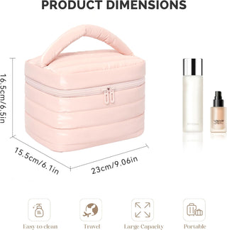 Necessaire Prite Puffy Travel Makeup Bag