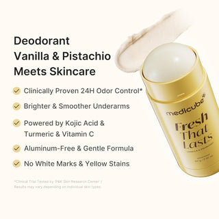 Desodorante Kojic Acid & Turmeric Brightening Aluminum-Free (Vanilla & Pistachio) - Medicube