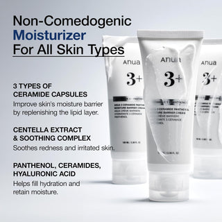 Crema facial 3+ Ceramide Panthenol Moisture Barrier Cream - Anua