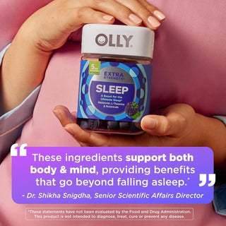 Gomitas para sueño reparador 5 mg melatonin Extra Strength sleep gummies - OLLY