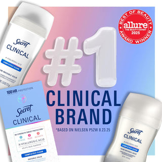 Antitranspirante Secret Clinical 100 hr de protección - Secret