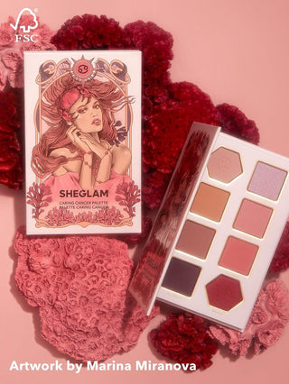 Paleta de Sombras Caring Cancer — Glitter Metallic Palette Horoscope Collection - Sheglam