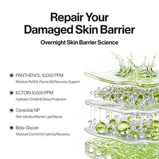 Mascarilla facial 2-Step Zero Pore Overnight Bubble Mask: Exfoliante y cuidado de la barrera cutánea - UNLEASHIA