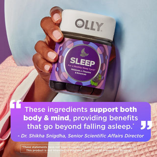 Gomitas para sueño reparador 3 mg melatonin sleep gummies blackberry zen - OLLY