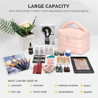 Necessaire Prite Puffy Travel Makeup Bag