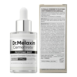 Serum facial Cemenrete Picotonic Shot: corrector de pigmentación con alfa-arbutina y niacinamida - Dr. Melaxin