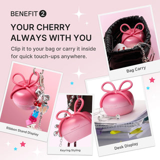 Ribbon Cherry Peine desenredante para cabello efecto cristal - Medicube x forever cherry