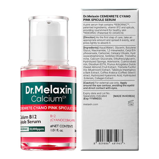 Serum facial Cyano Pink Spicule con Vitamina B12 & Niacinamida para poros dilatados - Dr. Melaxin