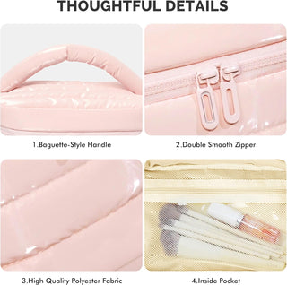 Necessaire Prite Puffy Travel Makeup Bag