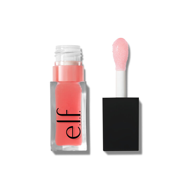 Lip Oil Glow Reviver - elf Cosmetics vista frontal con fondo blanco.