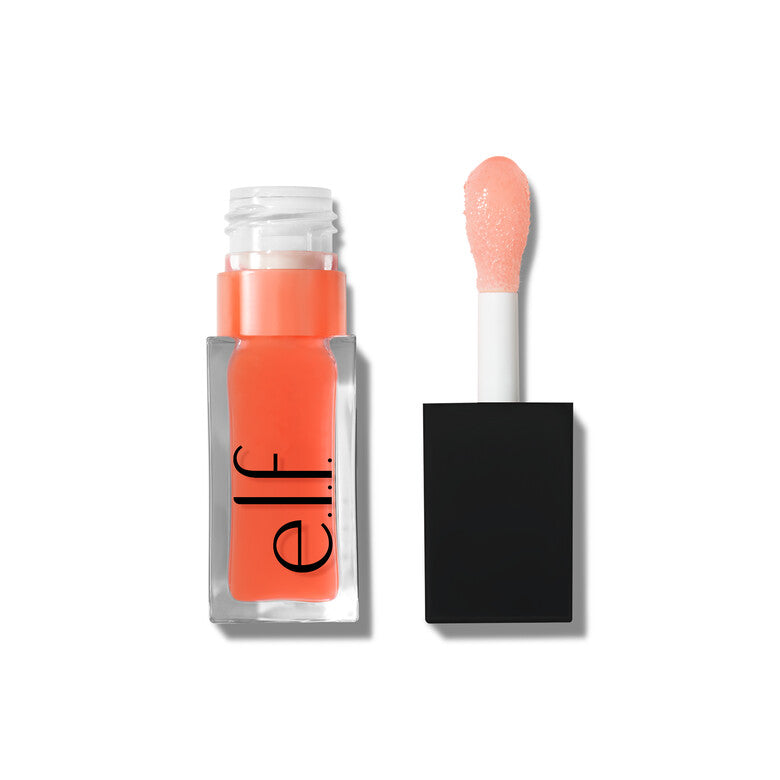 Lip Oil Glow Reviver - elf Cosmetics vista frontal con fondo blanco.