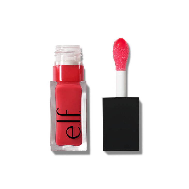 Lip Oil Glow Reviver - elf Cosmetics vista frontal con fondo blanco.