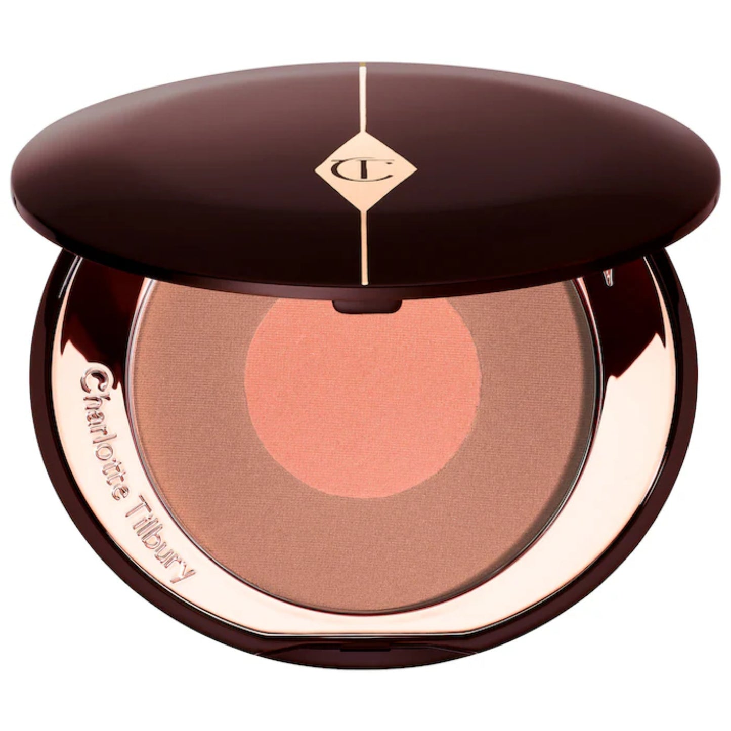 Rubor Efecto Radiante Cheek To Chic - Charlotte Tilbury vista frontal con fondo blanco.