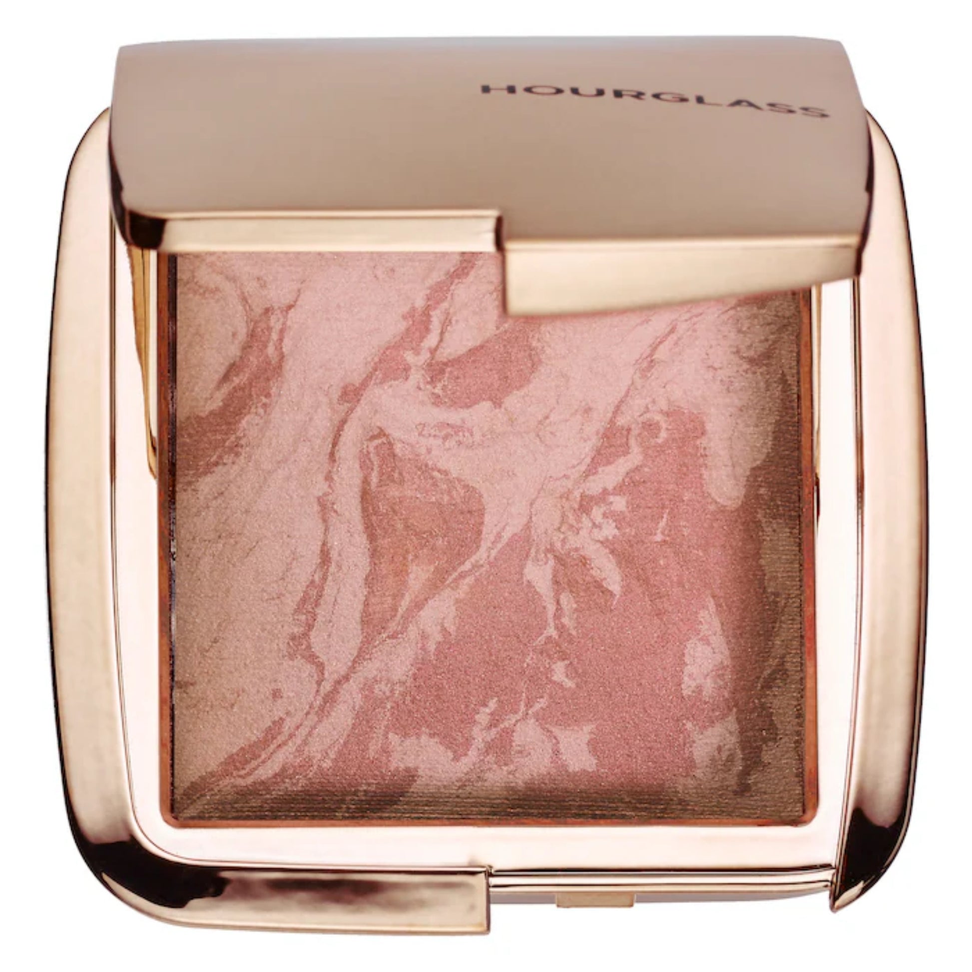 Rubor Iluminador Ambient Lighting Blush Collection - Hourglass vista frontal con fondo blanco.