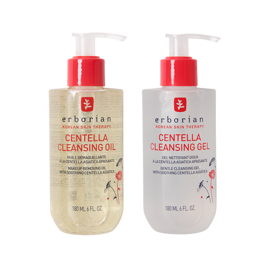 Set de Limpieza facial Korean Double Cleansing Duo oil & gel - Erborian