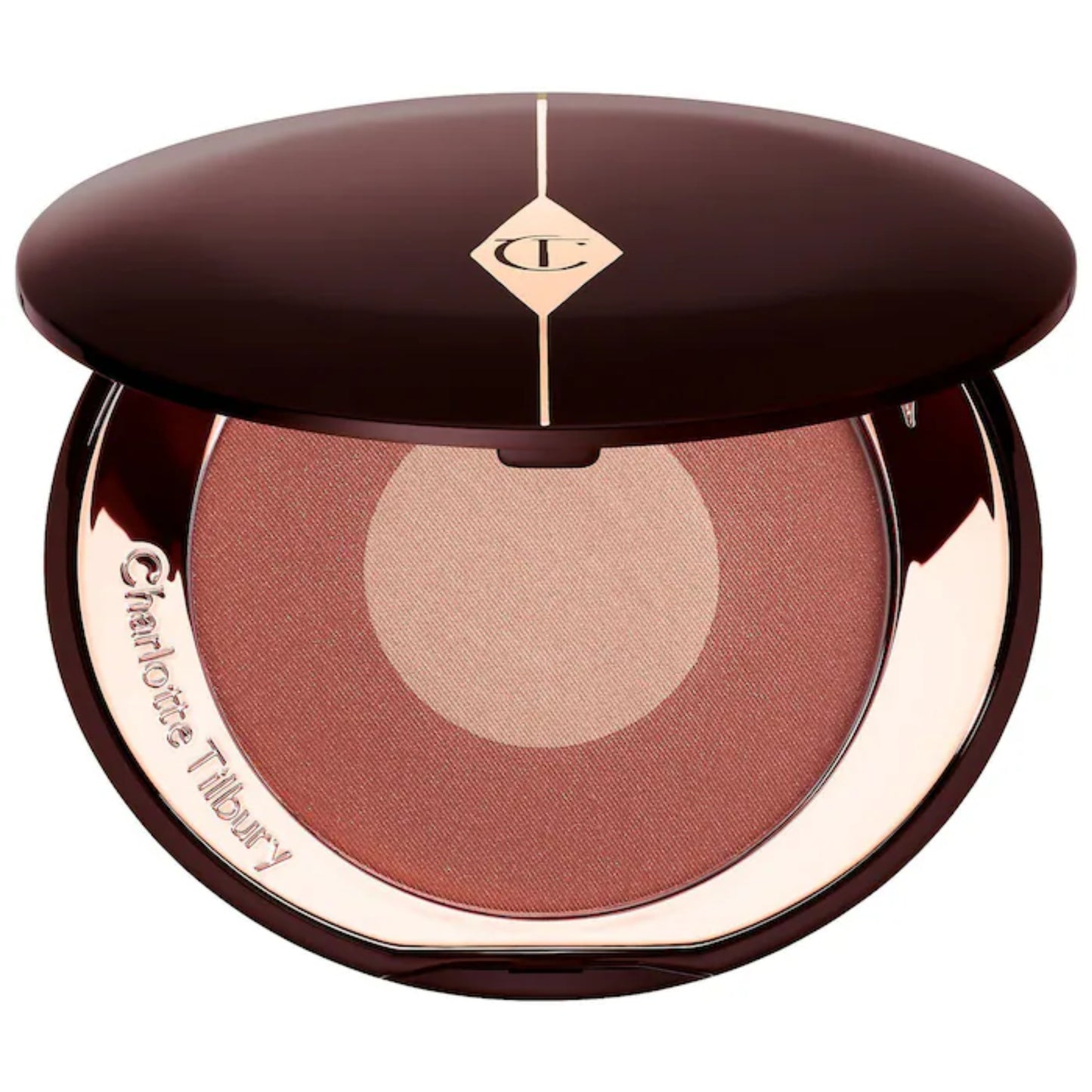 Rubor Efecto Radiante Cheek To Chic - Charlotte Tilbury vista frontal con fondo blanco.