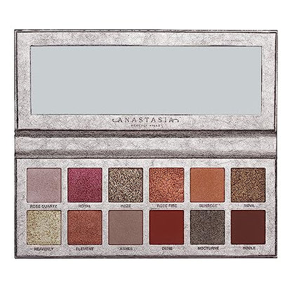 Paleta de sombras de ojos Rose Metals - Anastasia Beverly Hills vista frontal con fondo blanco.