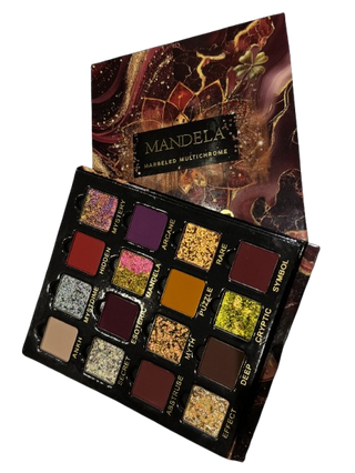 Paleta de Sombra de Ojos Mandela Marbled Multichrome Magnetic Eyeshadow Palette - Kaima Cosmetics