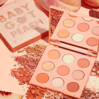 Paleta de Sombras de Ojos Baby got peach™ - ColourPop vista frontal con fondo blanco.