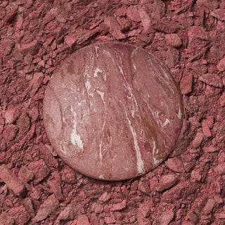 Rubor Baked Blush-n-Brighten Marbleized - Laura Geller vista frontal con fondo blanco.