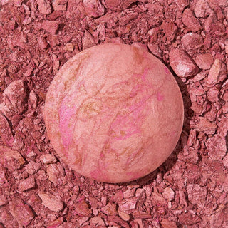 Rubor Baked Blush-n-Brighten Marbleized - Laura Geller vista frontal con fondo blanco.