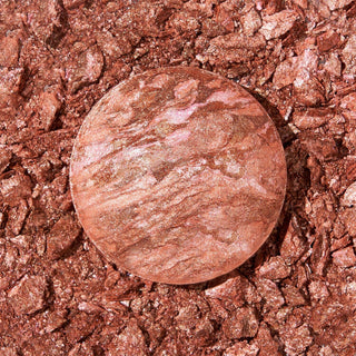 Rubor Baked Blush-n-Brighten Marbleized - Laura Geller vista frontal con fondo blanco.