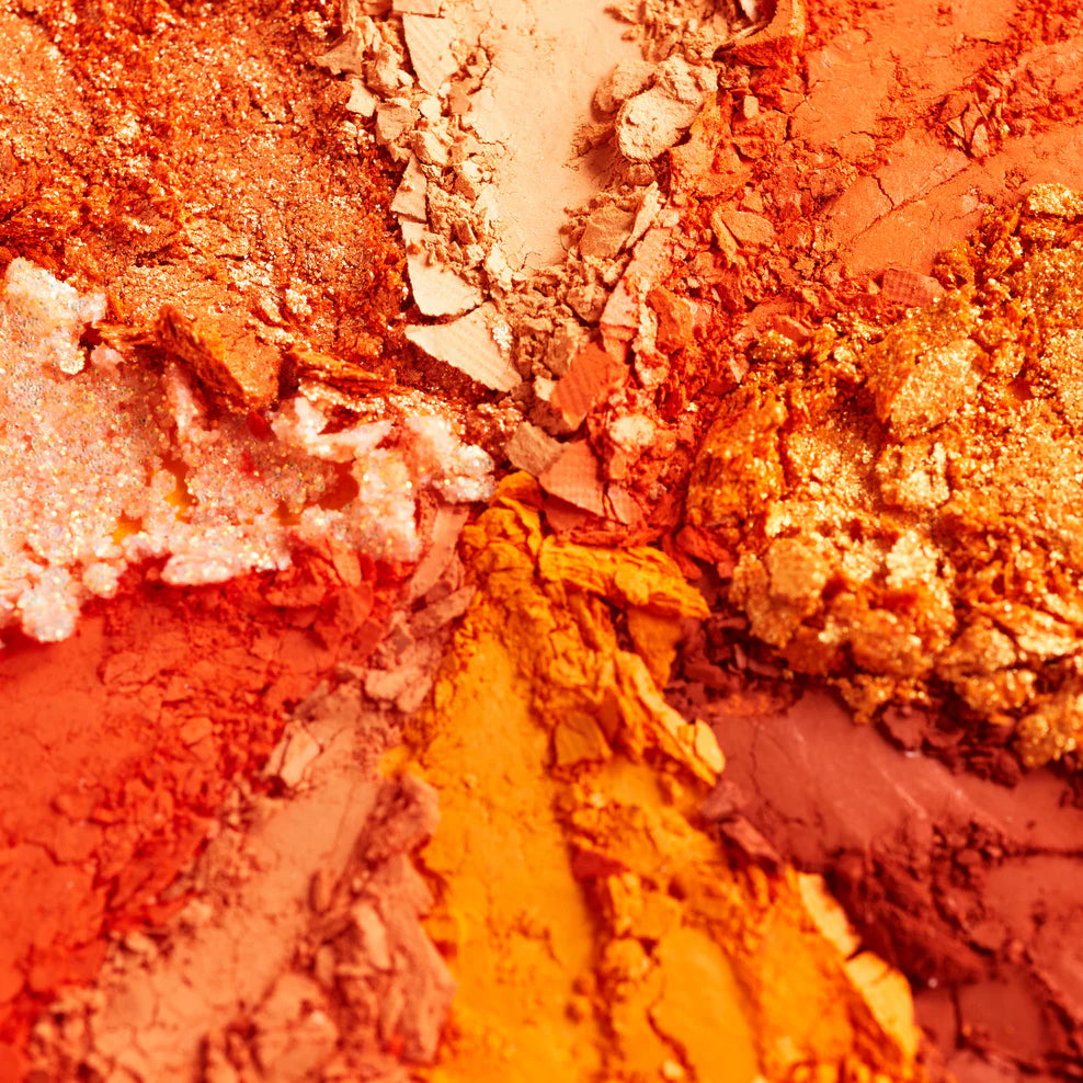 Paleta de Sombras de Ojos Orange you glad?™ - ColourPop vista frontal con fondo blanco.