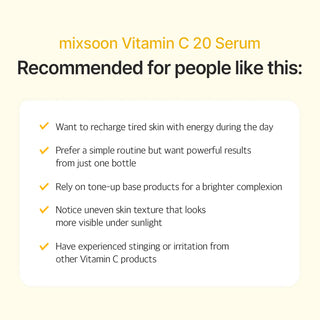 Serum facial Vitamin C 20 - Mixsoon