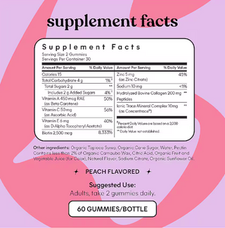 Glow, Hair, Skin & Nails Gummies - Lemme