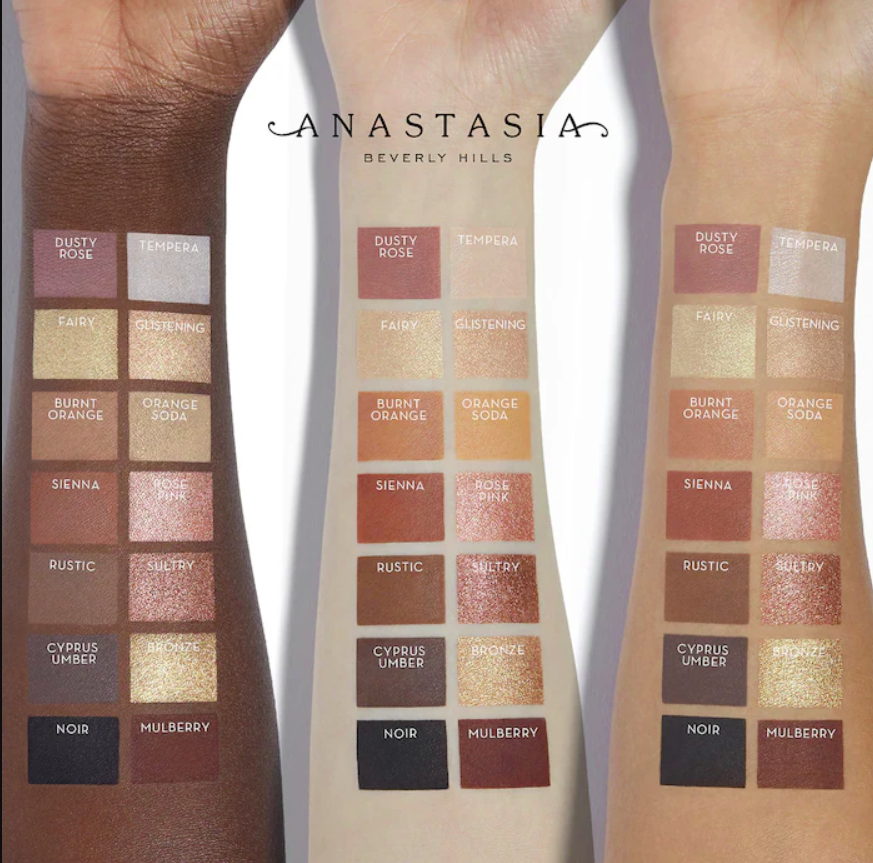 Paleta de sombras de ojos Soft Glam - Anastasia Beverly Hills vista frontal con fondo blanco.