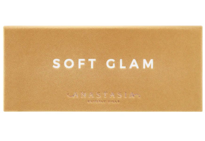 Paleta de sombras de ojos Soft Glam - Anastasia Beverly Hills vista frontal con fondo blanco.