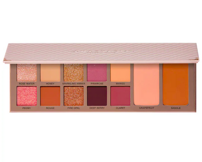 Paleta de sombras de ojos y rostro Primrose All In One - Anastasia Beverly Hills vista frontal con fondo blanco.