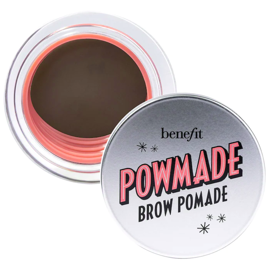 Pomada para cejas resistente al agua POWmade - Benefit Cosmetics vista frontal con fondo blanco.