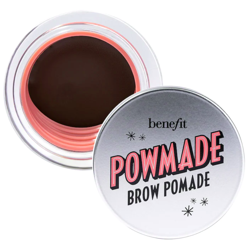 Pomada para cejas resistente al agua POWmade - Benefit Cosmetics vista frontal con fondo blanco.