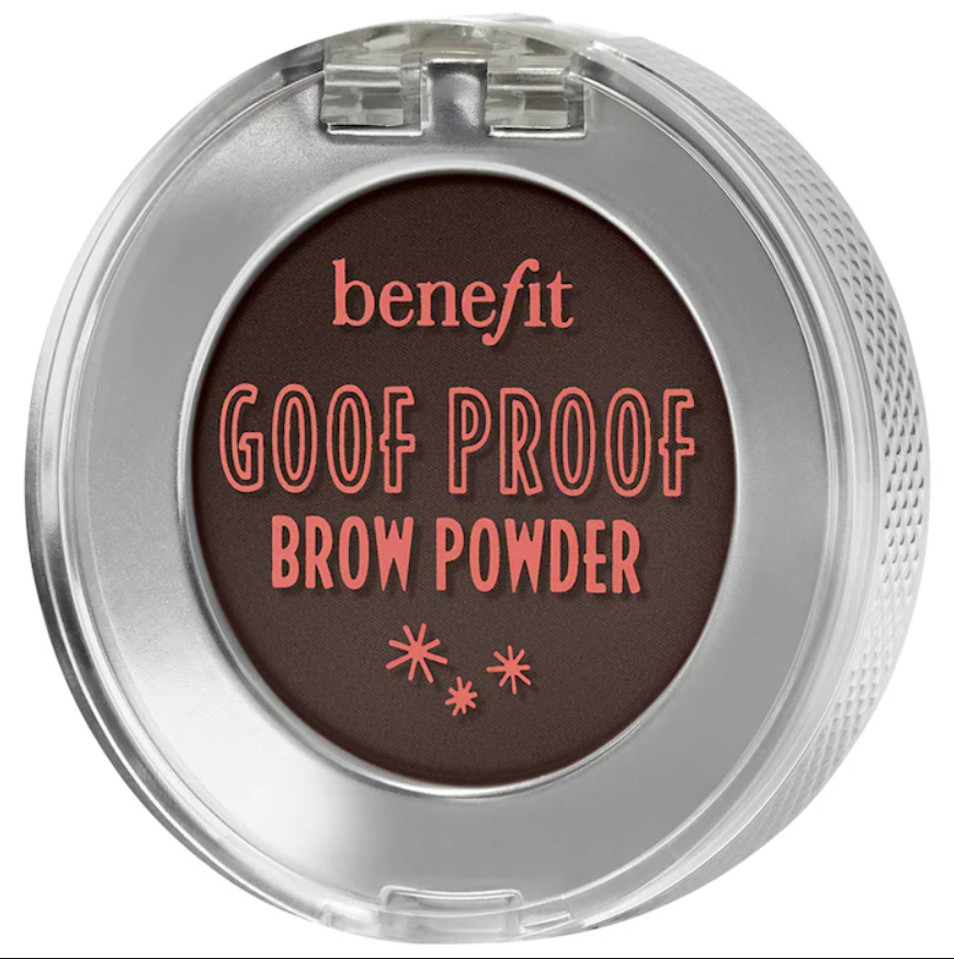 Polvo para cejas rellenador Goof Proof - Benefit Cosmetics vista frontal con fondo blanco.