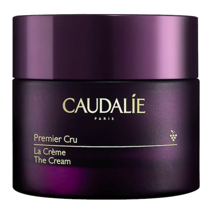 Crema Hidratante Antienvejecimiento con Acido Hialurónico Premier Cru - Caudalie vista frontal con fondo blanco.