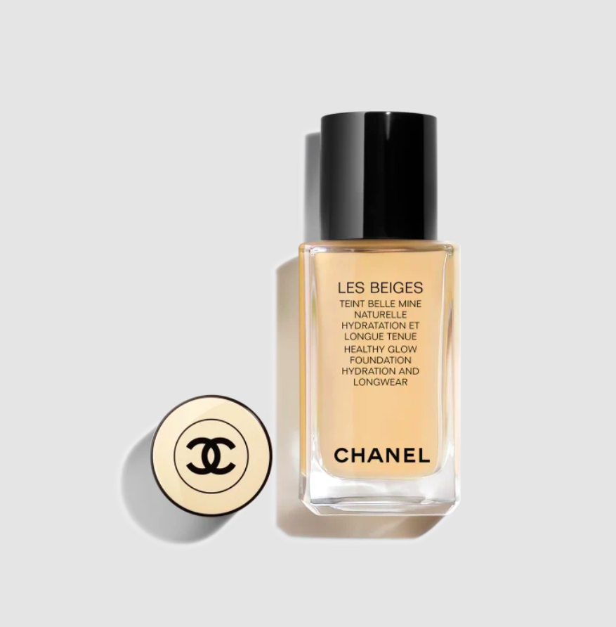 Base de Maquillaje de Larga Duración Efecto Luminoso e Hidratante LES BEIGES  - CHANEL vista frontal con fondo blanco.