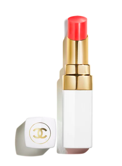 Bálsamo Labial Hidratante con Color edificable ROUGE COCO BAUME - CHANEL vista frontal con fondo blanco.