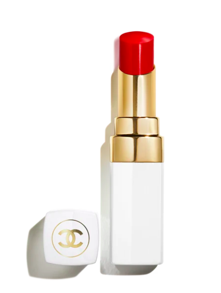 Bálsamo Labial Hidratante con Color edificable ROUGE COCO BAUME - CHANEL vista frontal con fondo blanco.