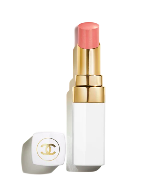 Bálsamo Labial Hidratante con Color edificable ROUGE COCO BAUME - CHANEL vista frontal con fondo blanco.