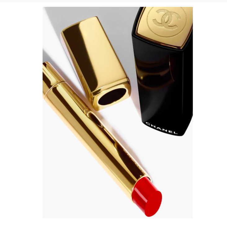 Labial de Alta Intensidad Concentrado Recargable ROUGE ALLURE L'EXTRAIT - CHANEL vista frontal con fondo blanco.