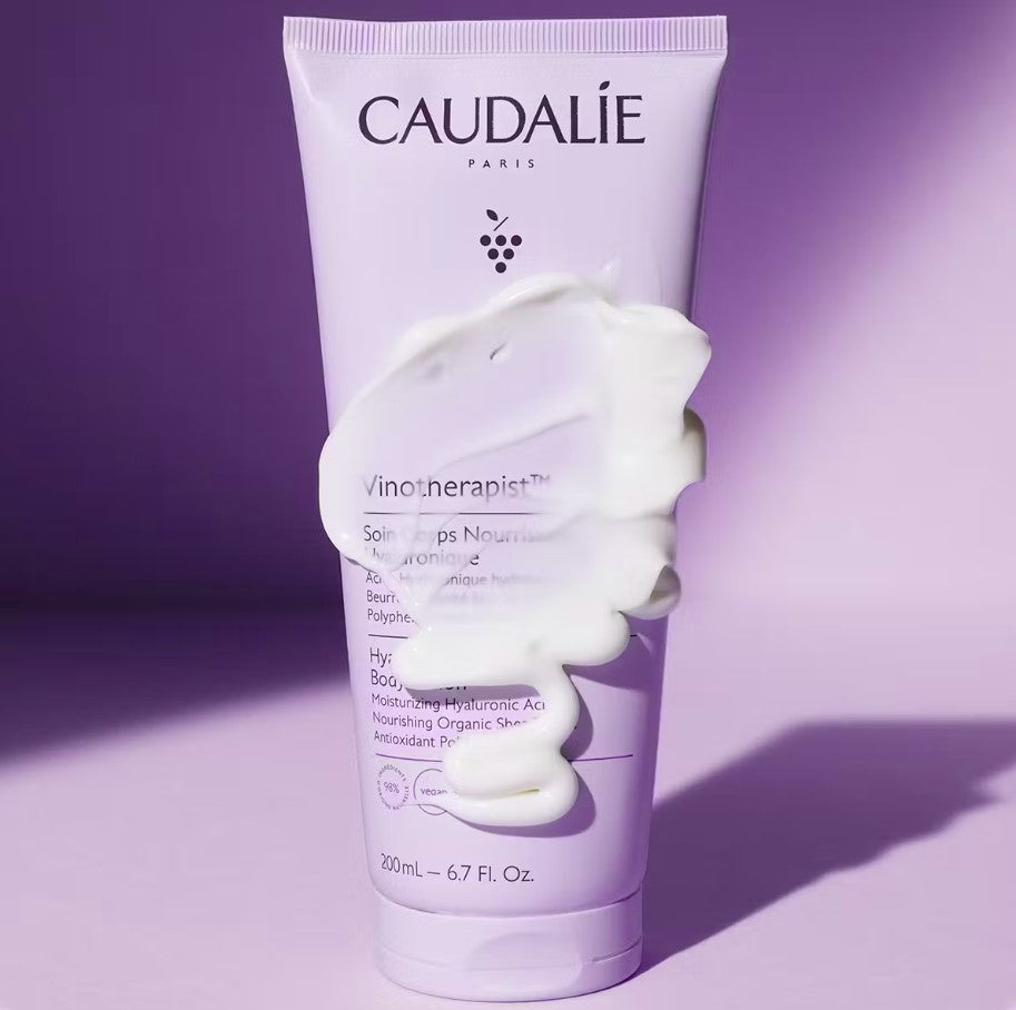 Crema Corporal Hyaluronic Nourishing Vinotherapist™  - Caudalie vista frontal con fondo blanco.