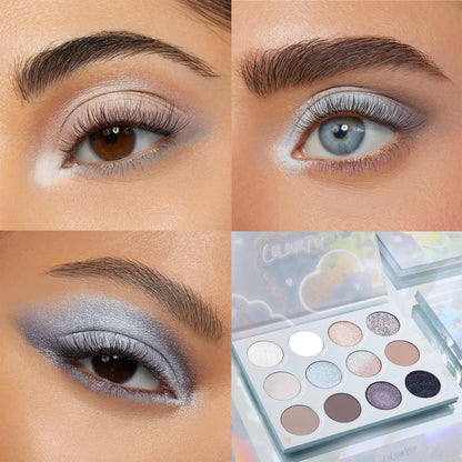 Paleta de Sombras de Ojos Cloud 9 - ColourPop vista frontal con fondo blanco.