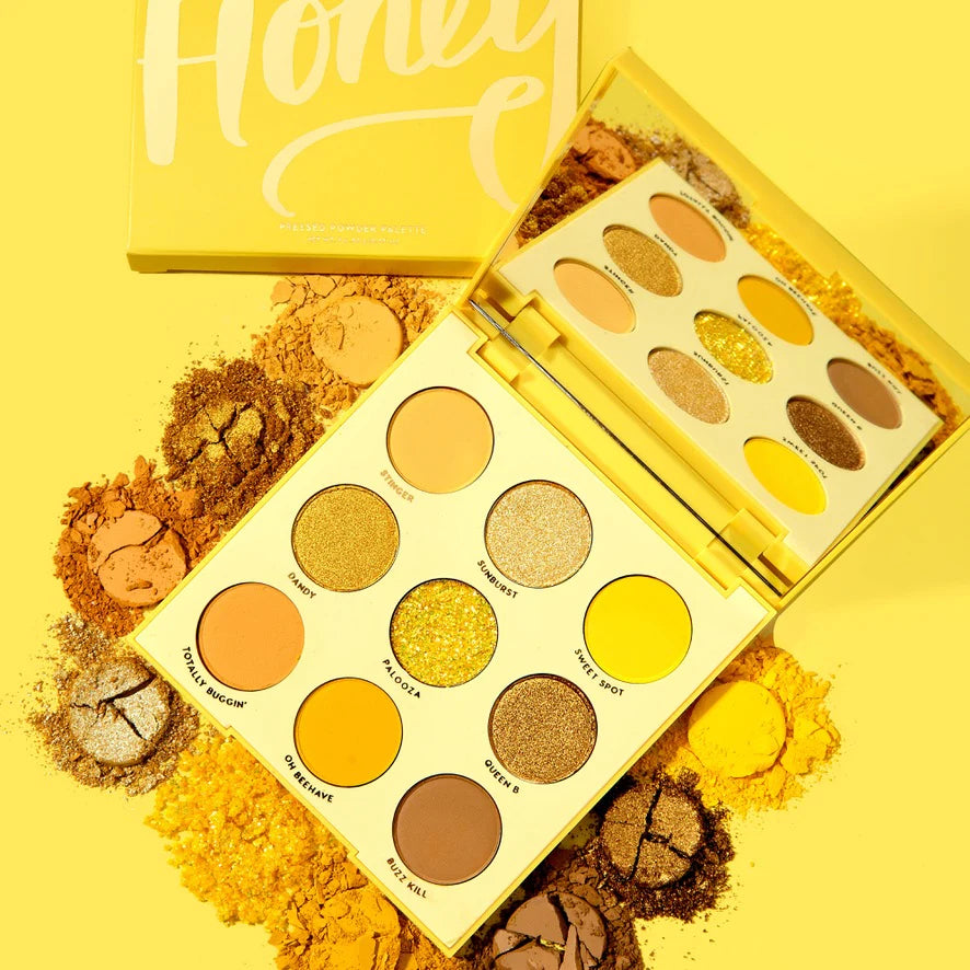 Paleta de Sombras de Ojos uh-huh Honey - ColourPop vista frontal con fondo blanco.