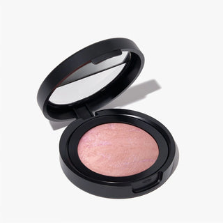 Rubor Baked Blush-n-Brighten Marbleized - Laura Geller vista frontal con fondo blanco.