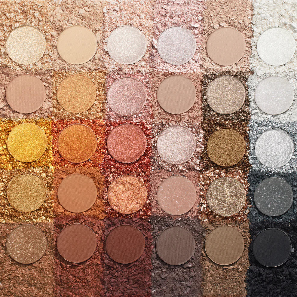 Paleta de Sombras Precious Metals - ColourPop vista frontal con fondo blanco.