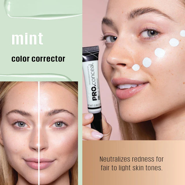 Corrector HD PRO.CONCEAL™ - L.A. Girl vista frontal con fondo blanco.