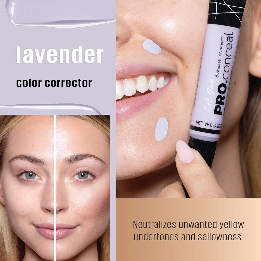 Corrector HD PRO.CONCEAL™ - L.A. Girl vista frontal con fondo blanco.