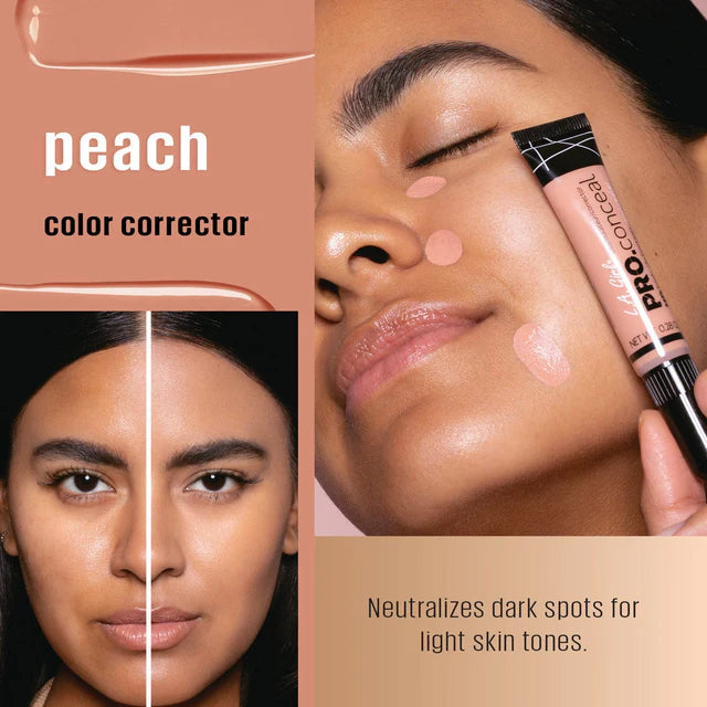 Corrector HD PRO.CONCEAL™ - L.A. Girl vista frontal con fondo blanco.