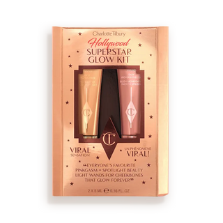 Set Rubor + Iluminador Mini Hollywood Superstar Glow Duo - Charlotte Tilbury ⚡